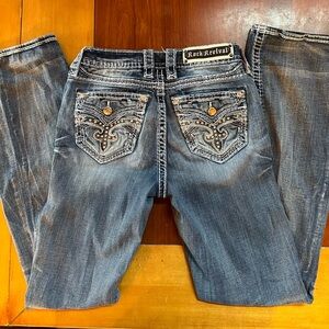 Rock Revival Bootcut Jeans | Size 26 | Color: Light-Medium Wash |